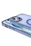 iPhone 15 Plus Kılıf Magsafe Şarj Özellikli Mat Arka Yüzey Zore Sio Kapak-Lila iPhone 15 Plus Kılıf Magsafe Şarj Özellikli Mat Arka Yüzey Zore Sio Kapak-Lila