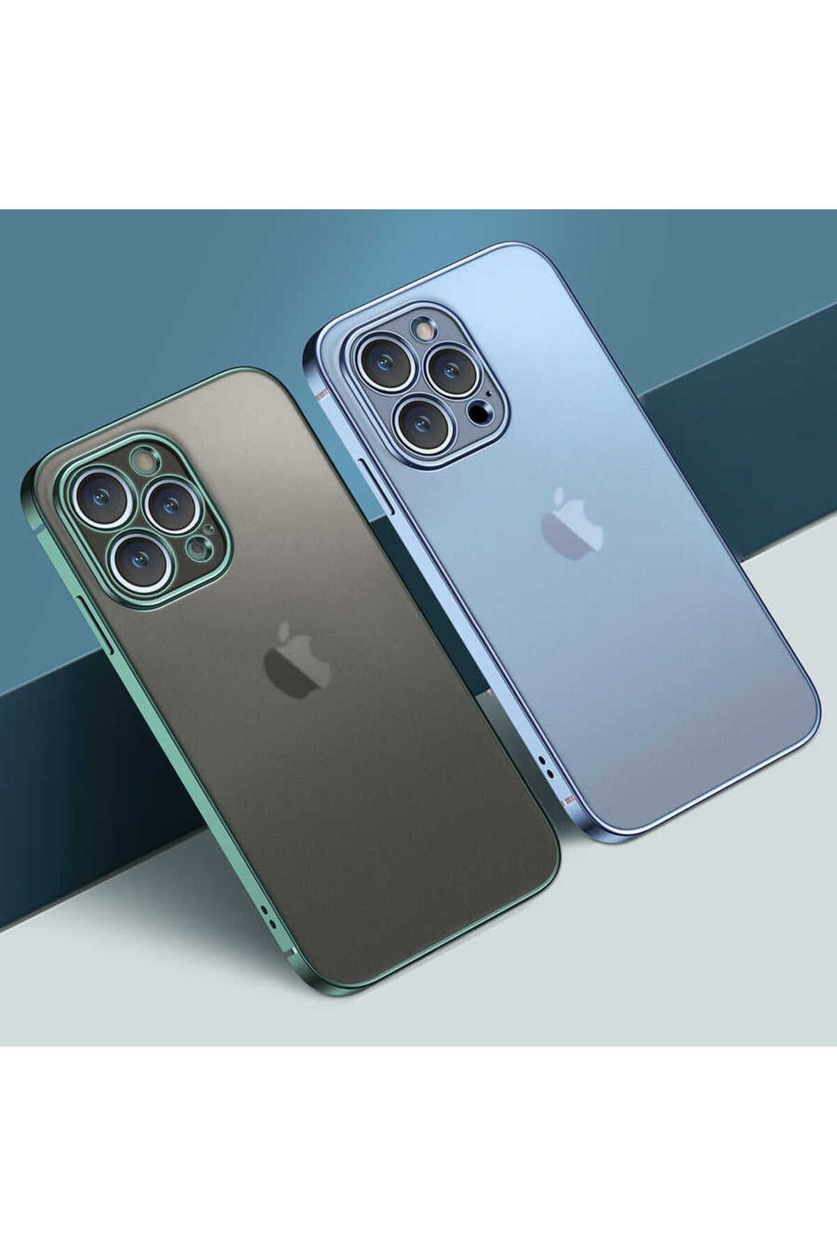 iPhone 12 Pro Max Uyumlu CSM Zore Mat Gbox Kılıf-Mavi iPhone 12 Pro Max Uyumlu CSM Zore Mat Gbox Kılıf-Mavi