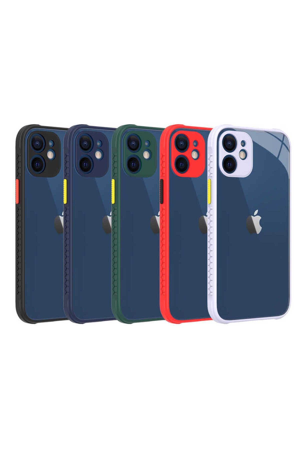 iPhone 12 Mini Uyumlu  Kaff Kılıf-Koyu Yeşil