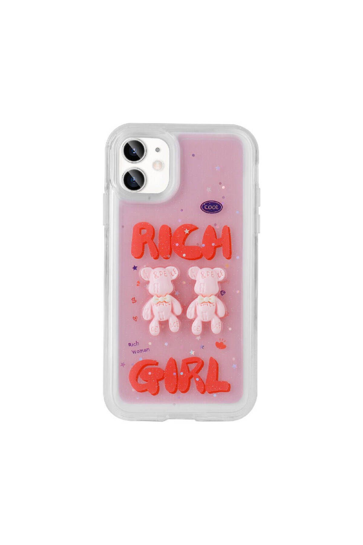 iPhone 11 Uyumlu Kabartma Figürlü Parlak Zore Minimini Silikon Kılıf-Kırmızı iPhone 11 Uyumlu Kabartma Figürlü Parlak Zore Minimini Silikon Kılıf-Kırmızı