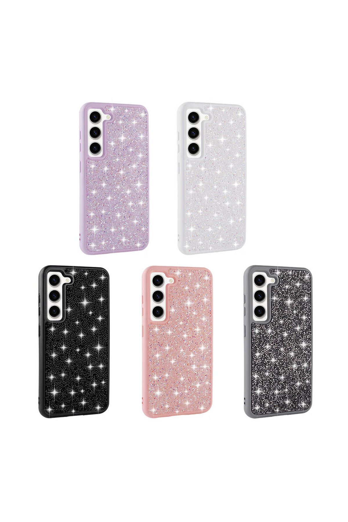 Galaxy S23 Uyumlu Parlak Taşlı Tasarım Pırlanta Zore Kılıf-Gri Galaxy S23 Uyumlu Parlak Taşlı Tasarım Pırlanta Zore Kılıf-Gri