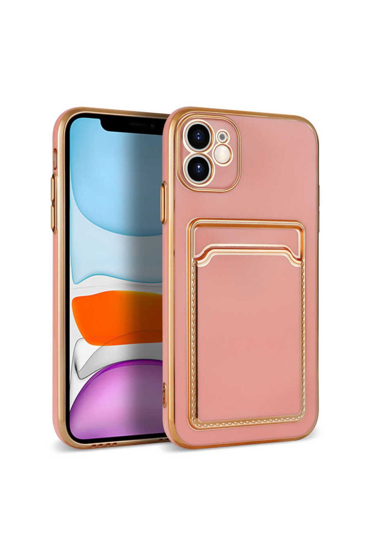 iPhone 11 Uyumlu Zore Bark Kartlıklı Kılıf-Mavi