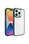 iPhone 15 Pro Uyumlu Zore Krom Kılıf-Koyu Yeşil iPhone 15 Pro Uyumlu Zore Krom Kılıf-Koyu Yeşil