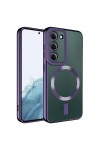 Galaxy S23 Plus Uyumlu Magsafe Wireless Şarj Özellikli Zore Setro Silikon-Derin Mor Galaxy S23 Plus Uyumlu Magsafe Wireless Şarj Özellikli Zore Setro Silikon-Derin Mor