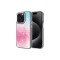iPhone 15 Pro Uyumlu Simli Desenli Parlak Zore Task Kılıf-Pembe
