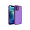 iPhone 11 Uyumlu Kamera Korumalı Transparan Zore Post Kılıf-Derin Mor