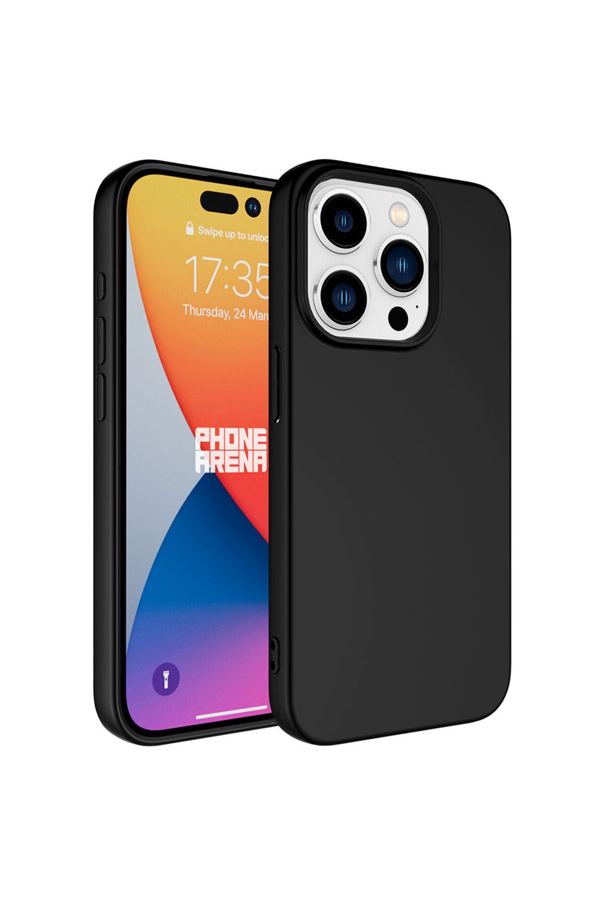 iPhone 15 Pro Uyumlu Zore LSR Lansman Kılıf-Siyah