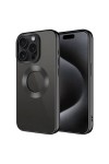 iPhone 15 Pro Uyumlu Tek Kamera Çerçeveli Logo Gösteren Zore Omega Kılıf-Siyah iPhone 15 Pro Uyumlu Tek Kamera Çerçeveli Logo Gösteren Zore Omega Kılıf-Siyah