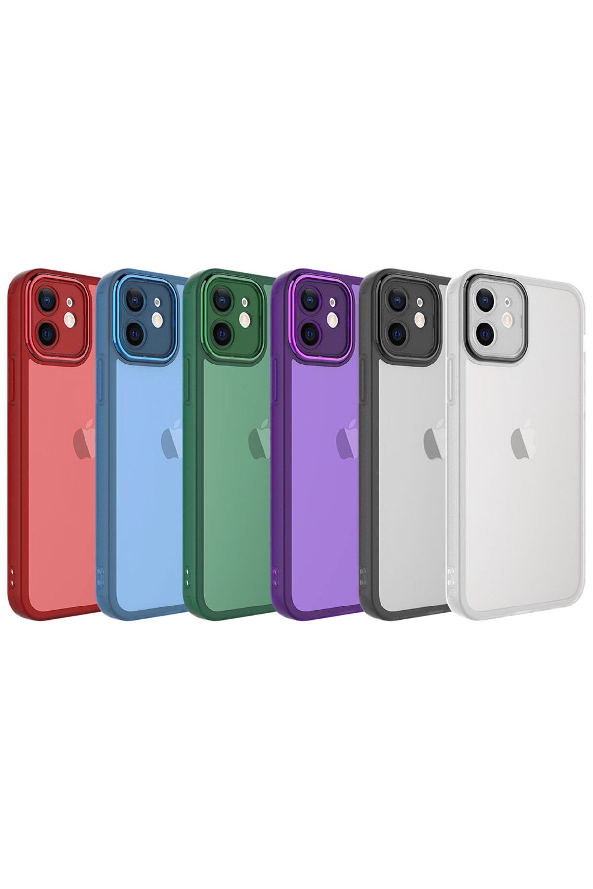 iPhone 11 Uyumlu Kamera Korumalı Transparan Zore Post Kılıf-Mavi