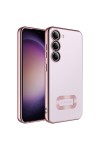 Galaxy S23 Uyumlu Kamera Korumalı Logo Gösteren Zore Omega Kılıf-Rose Gold Galaxy S23 Uyumlu Kamera Korumalı Logo Gösteren Zore Omega Kılıf-Rose Gold
