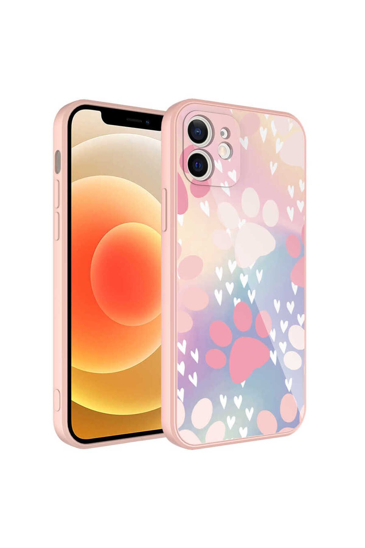 iPhone 11 Uyumlu Kamera Korumalı Desenli Sert Silikon CSM Zore Epoksi Kılıf-NO4