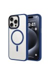 iPhone 15 Pro Uyumlu Mat Arka Yüzey Wireless Şarj Özellikli Zore Flet Magsafe Kılıf-Midnight iPhone 15 Pro Uyumlu Mat Arka Yüzey Wireless Şarj Özellikli Zore Flet Magsafe Kılıf-Midnight