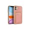 iPhone 11 Uyumlu Zore Bark Kartlıklı Kılıf-Rose Gold