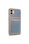 iPhone 11 Uyumlu Zore Bark Kartlıklı Kılıf-Rose Gold iPhone 11 Uyumlu Zore Bark Kartlıklı Kılıf-Rose Gold