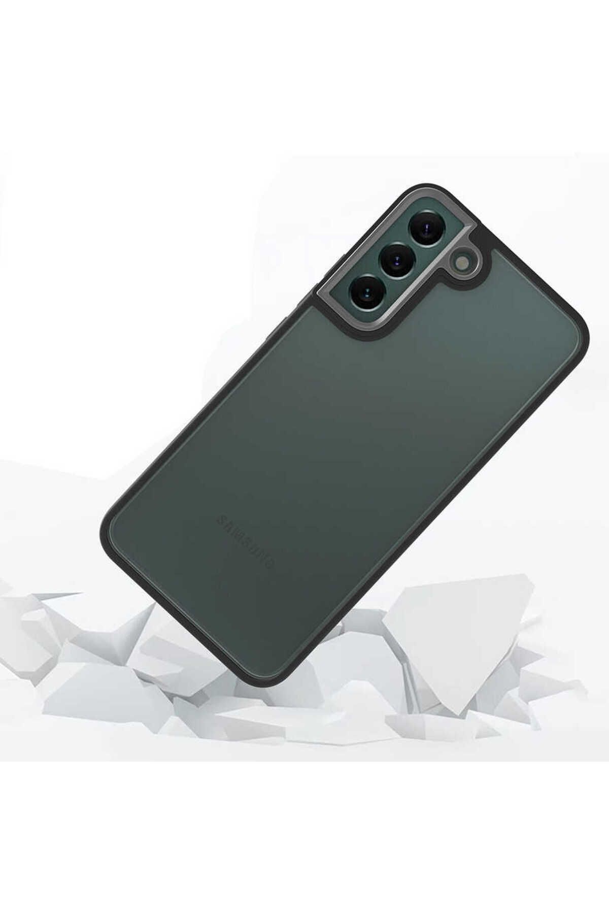 Galaxy S22 Plus Uyumlu Zore Flora Kılıf-Mavi
