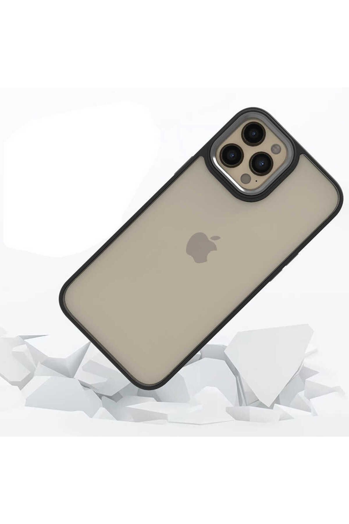 iPhone 12 Pro Max Uyumlu CSK Zore Flora Kılıf-Siyah