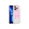 Apple iPhone 13 Pro Uyumlu Kılıf Mermer Desenli Zore Marbello Kapak (Pembe)