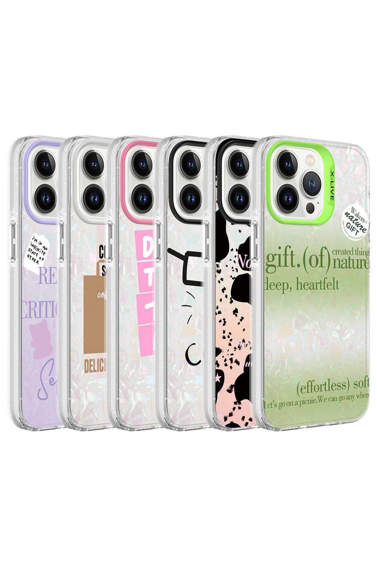 Apple iPhone 13 Pro Uyumlu Kılıf Mermer Desenli Zore Marbello Kapak (Pembe)