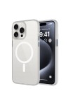 iPhone 15 Pro Uyumlu Mat Arka Yüzey Wireless Şarj Özellikli Zore Flet Magsafe Kılıf-Beyaz iPhone 15 Pro Uyumlu Mat Arka Yüzey Wireless Şarj Özellikli Zore Flet Magsafe Kılıf-Beyaz