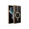 Galaxy S23 Ultra Uyumlu Magsafe Wireless Şarj Özellikli CSM Zore Setro Silikon-Gold