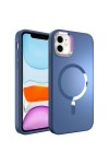 iPhone 11 Uyumlu Magsafe Wireless Şarj Özellikli Stil Kılıf-Sierra Mavi iPhone 11 Uyumlu Magsafe Wireless Şarj Özellikli Stil Kılıf-Sierra Mavi
