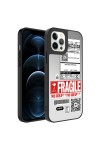 iPhone 12 Pro Max Uyumlu Aynalı Desenli Kamera Korumalı Parlak Zore Mirror Kılıf-Fragile iPhone 12 Pro Max Uyumlu Aynalı Desenli Kamera Korumalı Parlak Zore Mirror Kılıf-Fragile