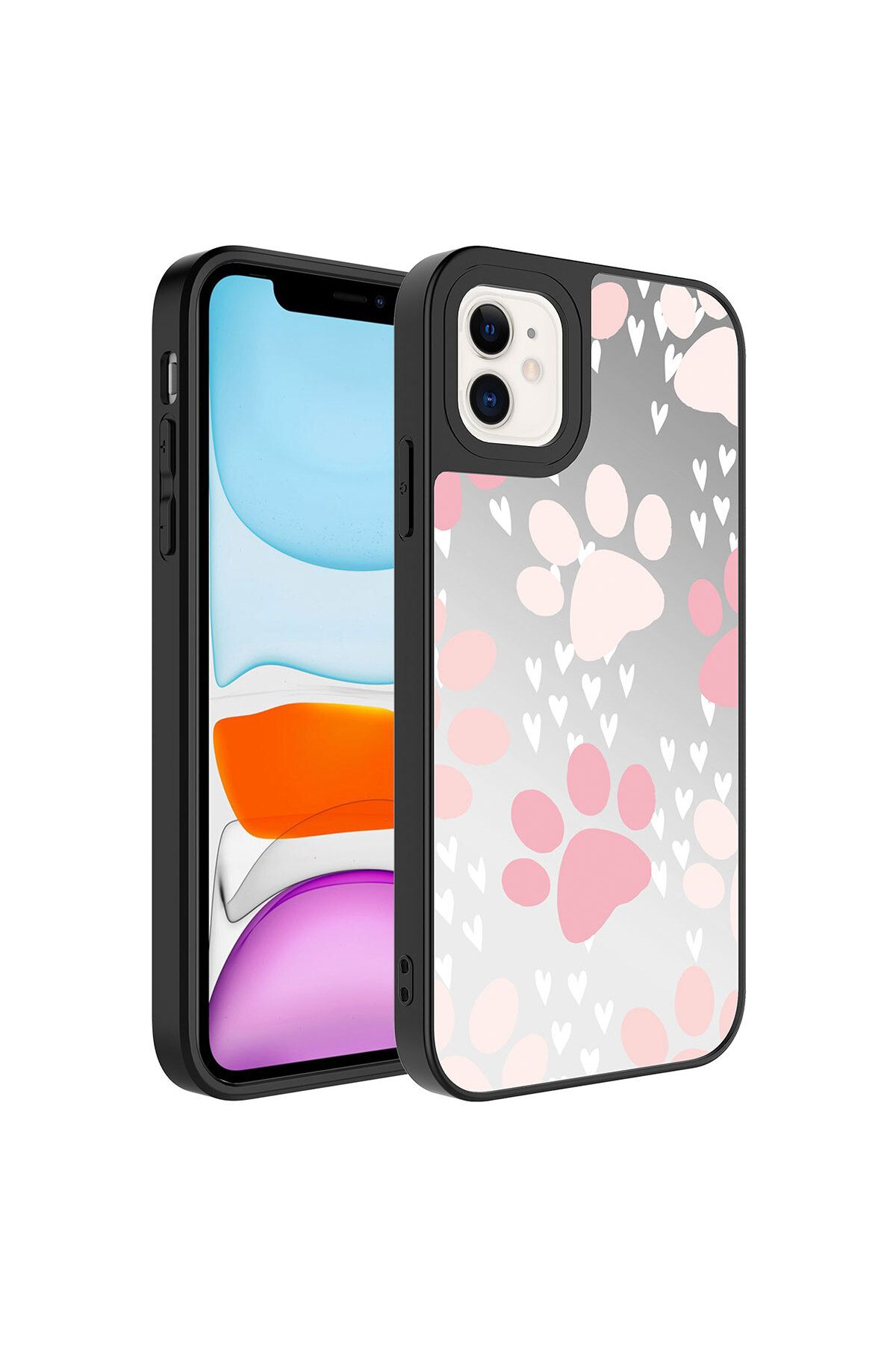 iPhone 11 Uyumlu Aynalı Desenli Kamera Korumalı Parlak Mirror Kılıf-CSMXi