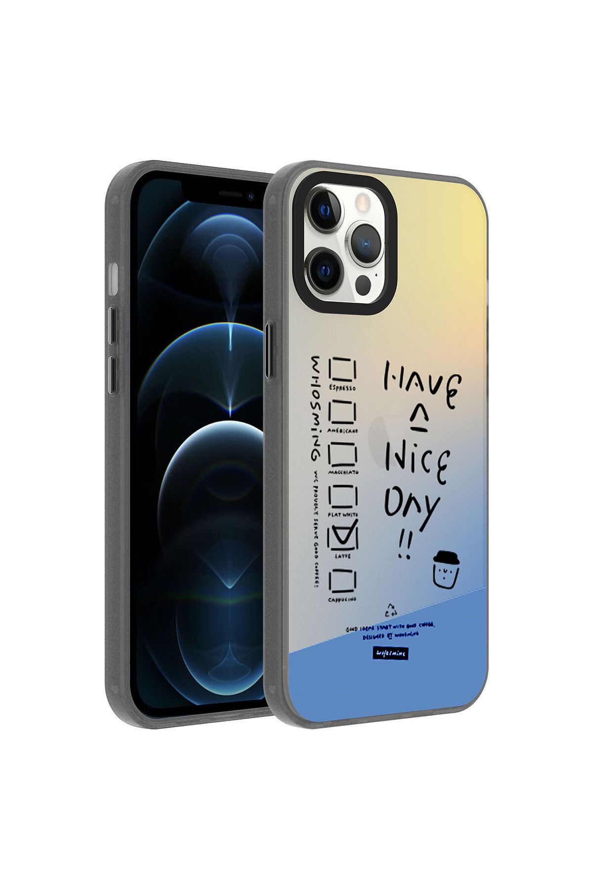 iPhone 12 Pro Max Uyumlu Desenli Zore Dragon Sert Kılıf-Have