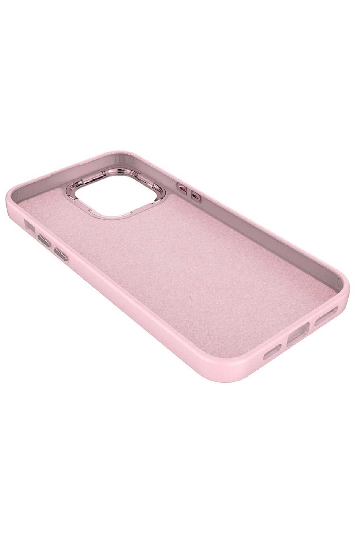 14 Pro Uyumlu Metal Çerçeve ve Buton Tasarımlı Silikon Zore Luna Kılıf-Lavendery Gray 14 Pro Uyumlu Metal Çerçeve ve Buton Tasarımlı Silikon Zore Luna Kılıf-Lavendery Gray
