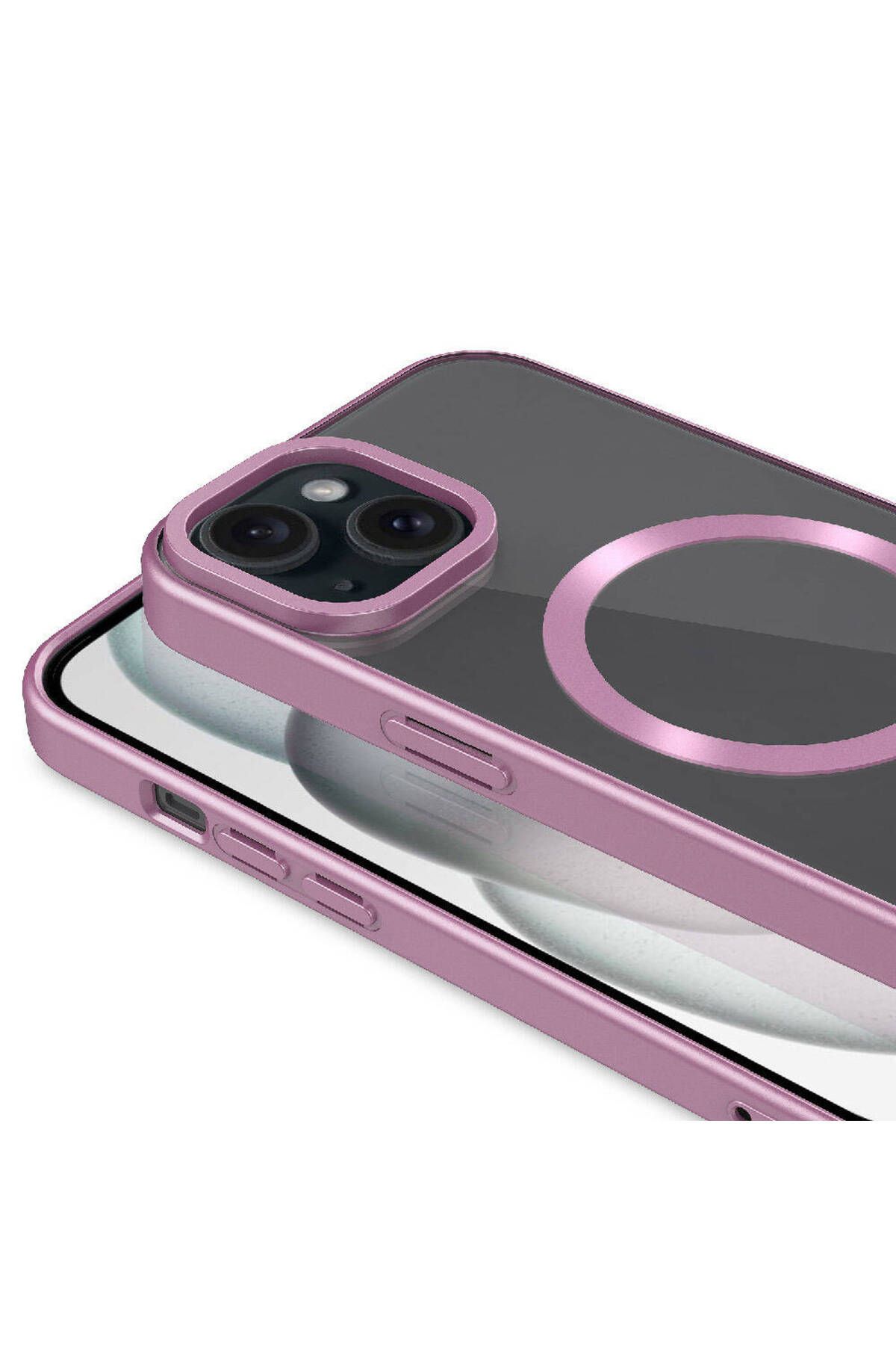 iPhone 15 Uyumlu Mat Tasarımlı Magsafe Wireless Şarj Özellikli Mat Setro Kılıf-Sierra Mav iPhone 15 Uyumlu Mat Tasarımlı Magsafe Wireless Şarj Özellikli Mat Setro Kılıf-Sierra Mav