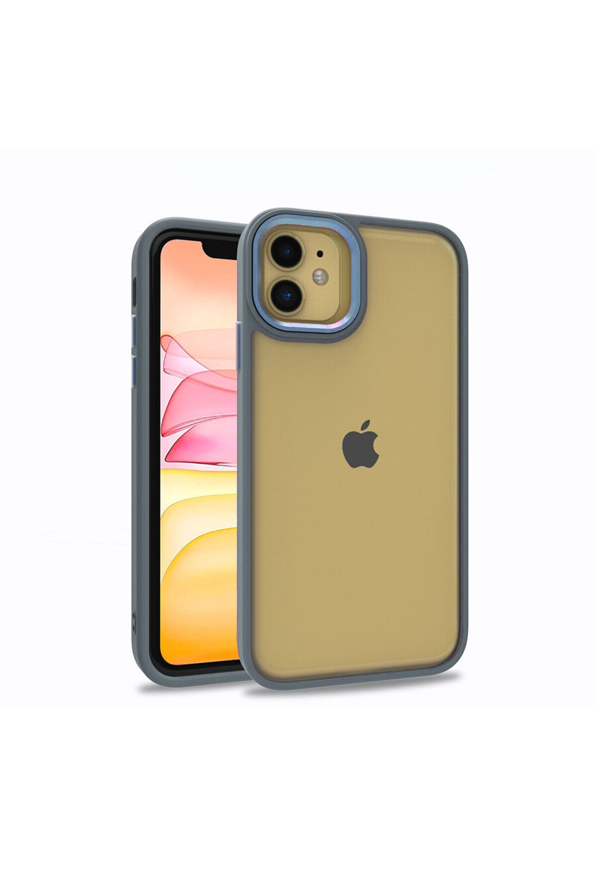 iPhone 11 Uyumlu Flora Kılıf-Sierra Mavi