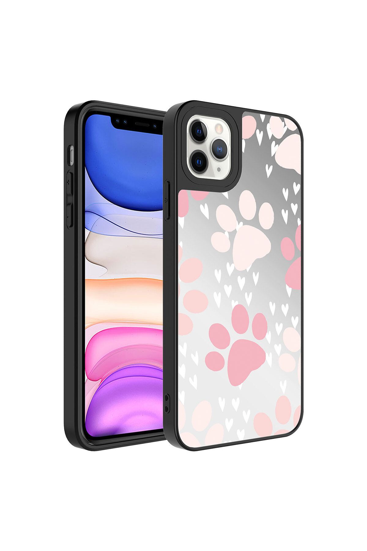 11 Pro Uyumlu Aynalı Desenli Kamera Korumalı Parlak Zore Mirror Kılıf-CSMXi