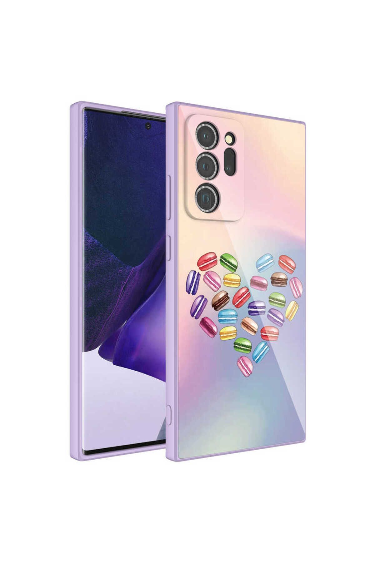 Galaxy Note 20 Ultra Uyumlu Kamera Korumalı Desenli Sert Silikon Zore Epoksi Kılıf-NO1