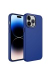 iPhone 14 Pro Uyumlu Metal Çerçeve ve Buton Tasarımlı Silikon Zore Luna Kılıf-Lacivert iPhone 14 Pro Uyumlu Metal Çerçeve ve Buton Tasarımlı Silikon Zore Luna Kılıf-Lacivert
