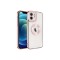 iPhone 11 Uyumlu Kamera Korumalı Logo Gösteren Zore Omega Kılıf-Rose Gold