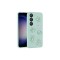 Galaxy S23 Uyumlu Kabartma Figürlü Parlak Zore Toys Silikon Kılıf-Açık Yeşil