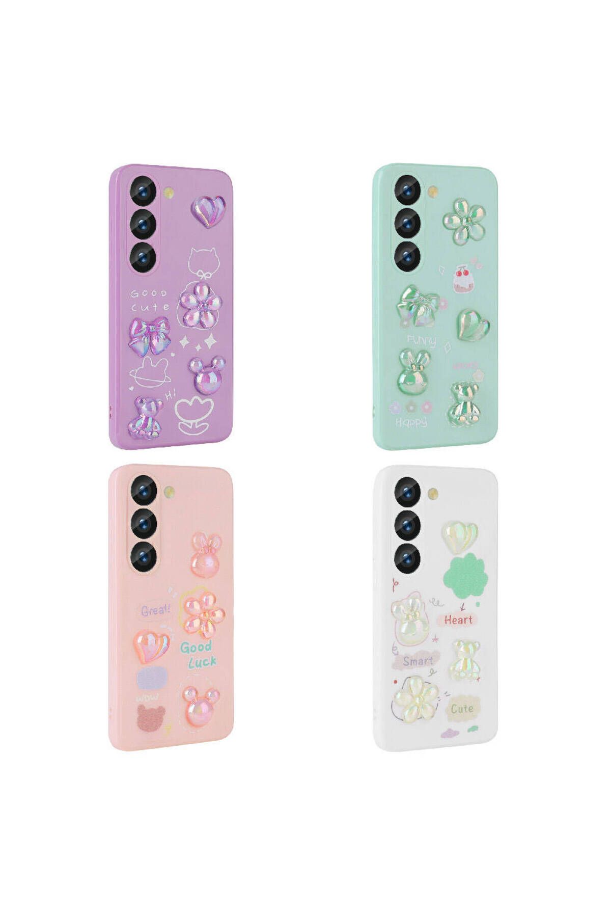 Galaxy S23 Uyumlu Kabartma Figürlü Parlak Zore Toys Silikon Kılıf-Açık Yeşil Galaxy S23 Uyumlu Kabartma Figürlü Parlak Zore Toys Silikon Kılıf-Açık Yeşil