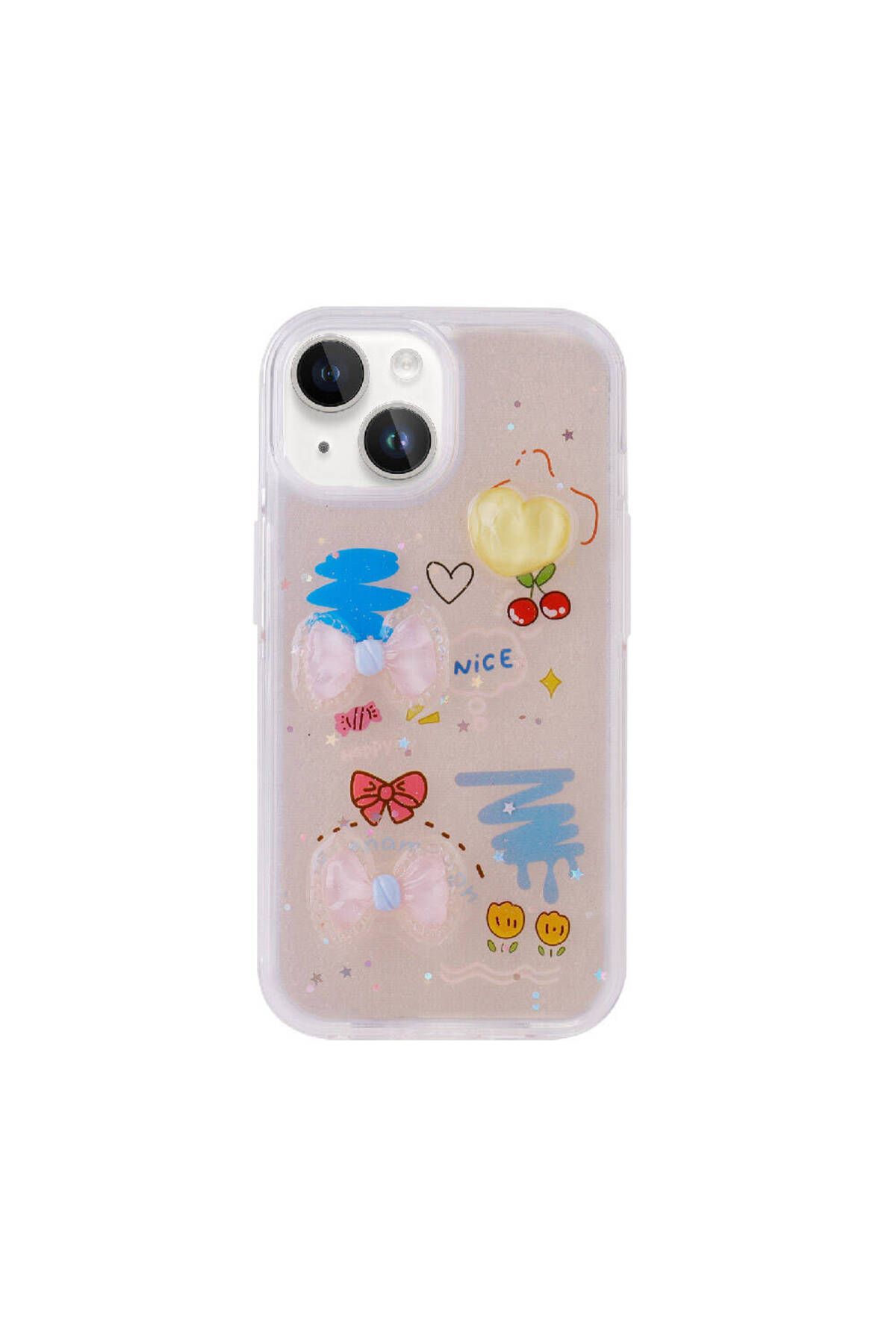 iPhone 15 Uyumlu Kabartma Figürlü Parlak Zore Minimini Silikon Kılıf-Kırmızı iPhone 15 Uyumlu Kabartma Figürlü Parlak Zore Minimini Silikon Kılıf-Kırmızı