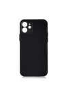 iPhone 12 Mini Uyumlu Slims Kılıf-Siyah iPhone 12 Mini Uyumlu Slims Kılıf-Siyah