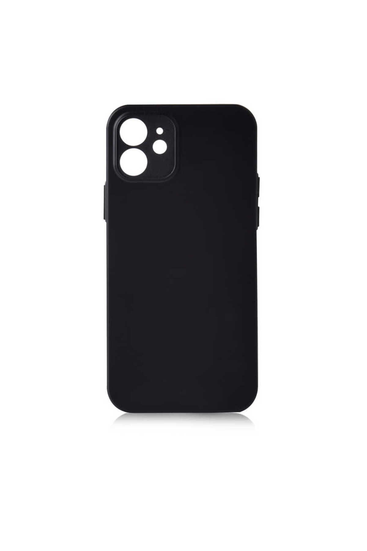 iPhone 12 Mini Uyumlu  Slims Kılıf-Siyah
