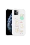 iPhone 11 Pro Max Uyumlu Kabartma Figürlü Parlak Zore Toys Silikon Kılıf-Beyaz iPhone 11 Pro Max Uyumlu Kabartma Figürlü Parlak Zore Toys Silikon Kılıf-Beyaz