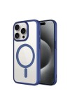 iPhone 15 Pro Uyumlu Wireless Şarj Özellikli Sert PC Zore Mat Riksos Magsafe Kılıf-Lacivert iPhone 15 Pro Uyumlu Wireless Şarj Özellikli Sert PC Zore Mat Riksos Magsafe Kılıf-Lacivert