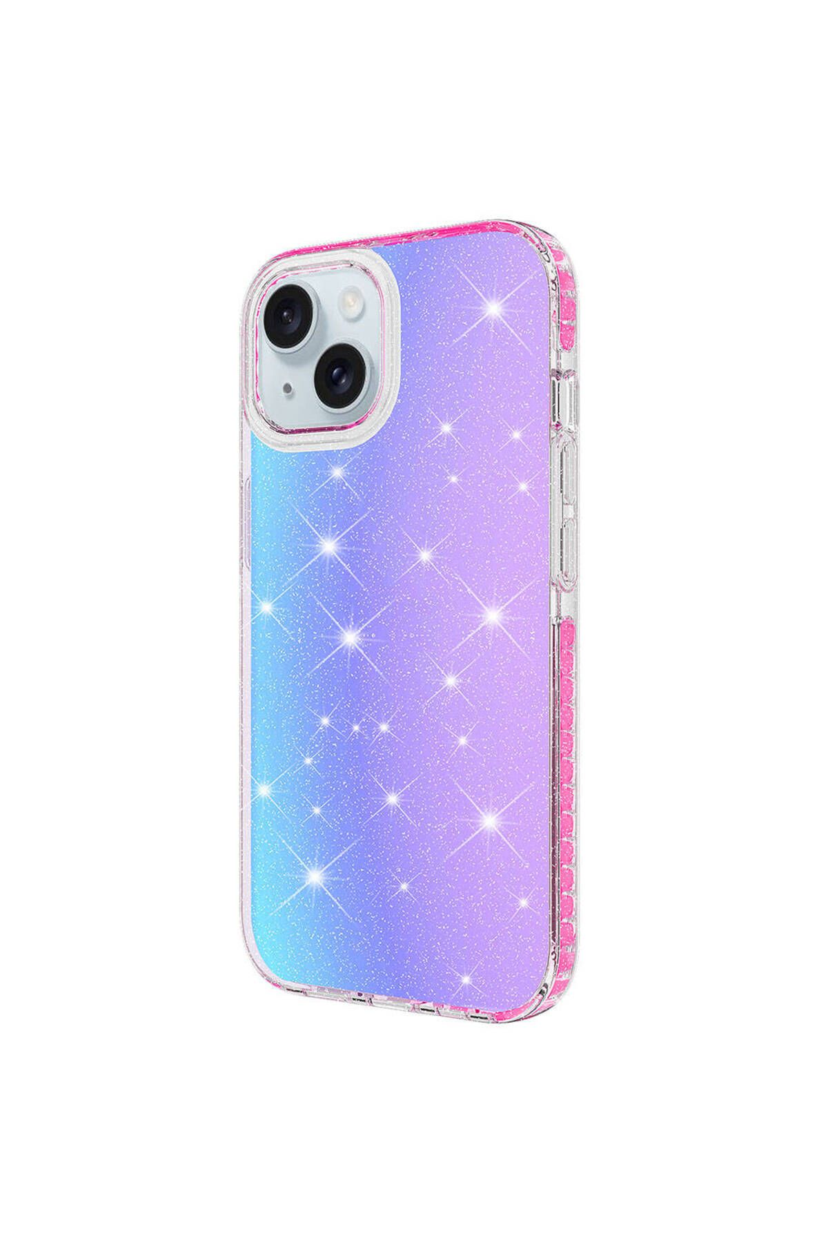 iPhone 15 Uyumlu Parlak Renk Geçişli Zore Velle Kılıf-Pembe Koyu iPhone 15 Uyumlu Parlak Renk Geçişli Zore Velle Kılıf-Pembe Koyu