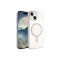 iPhone 15 Plus Uyumlu Zore Wireless Şarj Özellikli Pixel Magsafe Kılıf-Koyu Gri