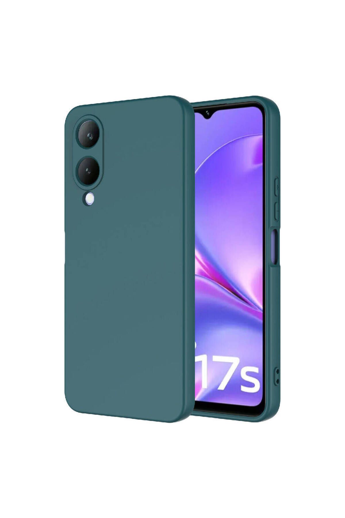 Vivo Y17S Uyumlu Zore  Mara Lansman Kılıf-Koyu Yeşil