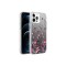 iPhone 12 Pro Max Uyumlu Desenli Zore Silver Sert Kılıf-Çiçek