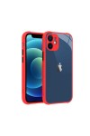 iPhone 12 Mini Uyumlu Kaff Kılıf-Kırmızı iPhone 12 Mini Uyumlu Kaff Kılıf-Kırmızı