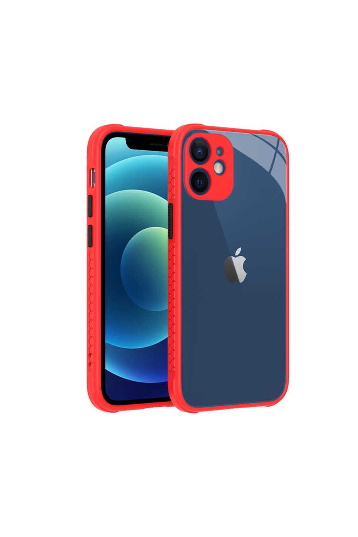 iPhone 12 Mini Uyumlu  Kaff Kılıf-Kırmızı