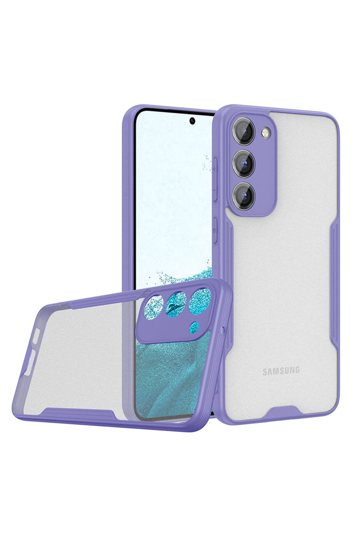 Galaxy S23 Uyumlu Zore Parfe Kılıf-Mor