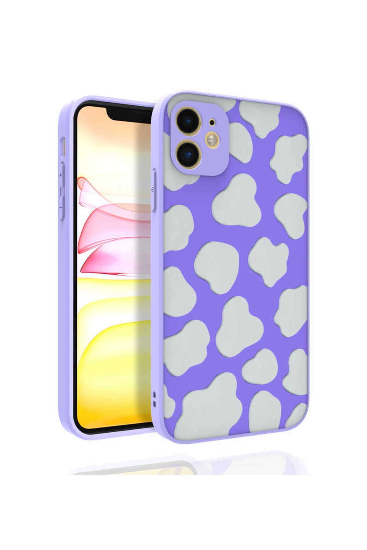 iPhone 11 Uyumlu Desenli Kamera Korumalı Parlak Zore Nora Kılıf-NO6